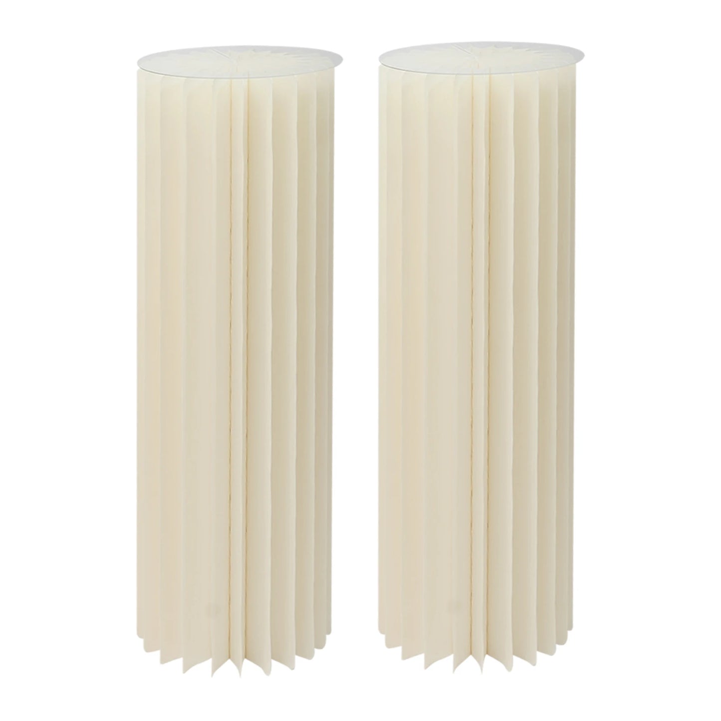 2PCS Cardboard Flower Stands Holder Cylinder Modern Wedding Decor 110lbs Load Bearing for Bouquet Cake Display Party Anniversary