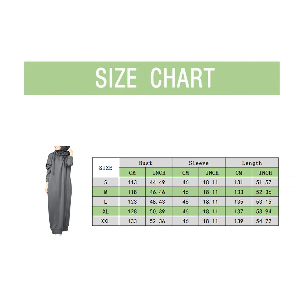 2024 Oversized Women Solid Color Maxi Dress For Women 2023 Long Sleeve Muslim Solid Casual O Neck Oversize Long Sweatshirt