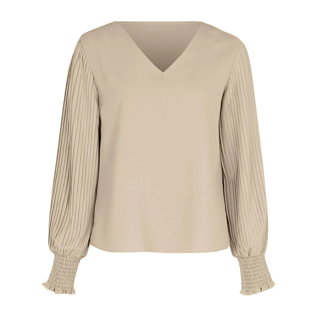 Blouses For Women Business Casual Women'S V Neck Tops Sleeve Chiffon Blouse Casual Elegant Loose Plain Ropa De Mujer Ofertas