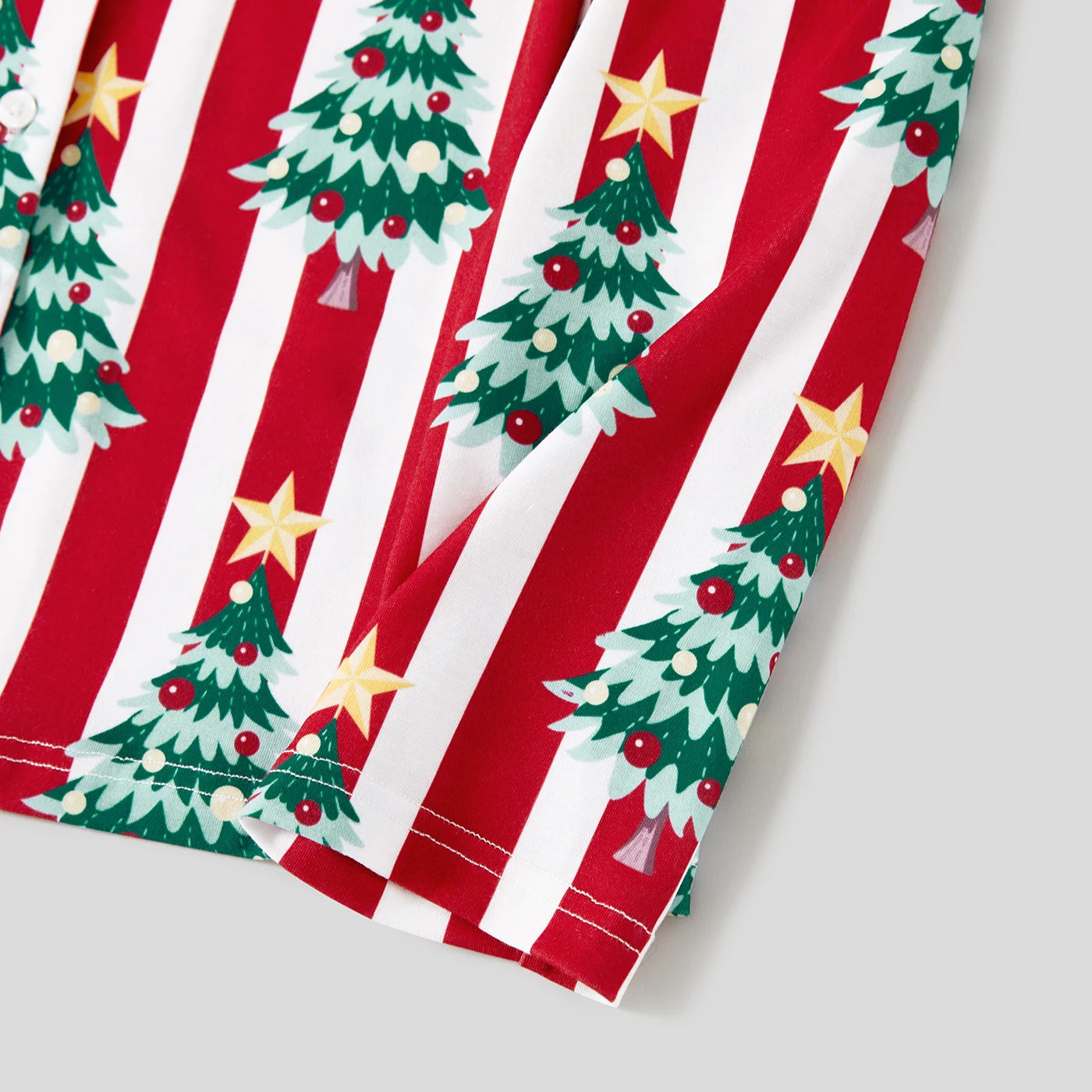 PatPat Christmas Family Matching Trees Print Stripes Long-sleeve Pajamas Sets