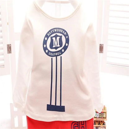 Autumn Toddler Boy Loose Set Digital Printed Coat+T-shirt+Casual Sports Pants 3-Piece Set