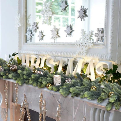 1Pc Artificial Green Plants Christmas Tree Garland Home Party Decorative Outdoor Yard Pine Tree Rattan Hanging Hot Sale Products