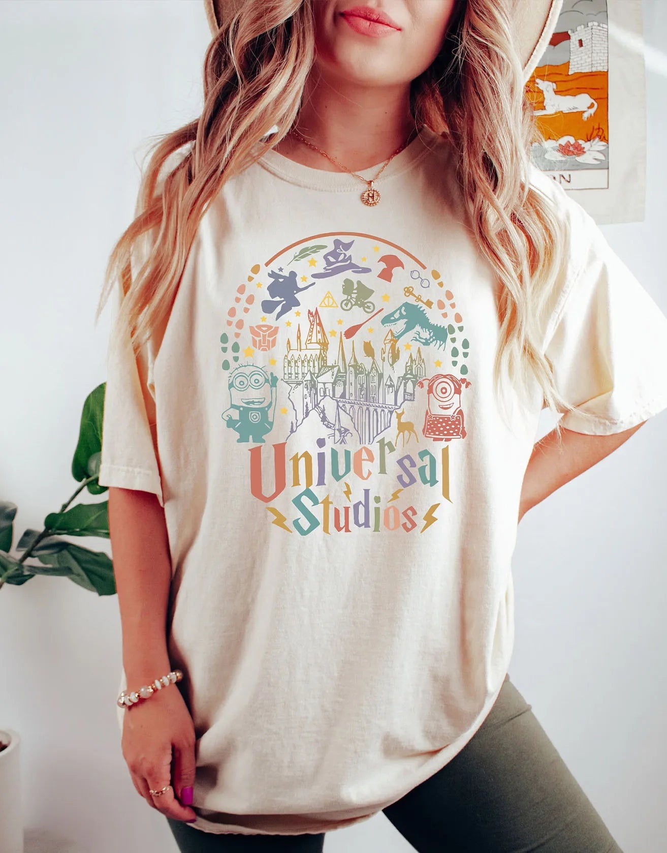 Children Cute Shirt Loose Casual Apparel Y2K Top Universal Studios Orlando Shirt Vintage Short Sleeve Trendy Family Trip Gift