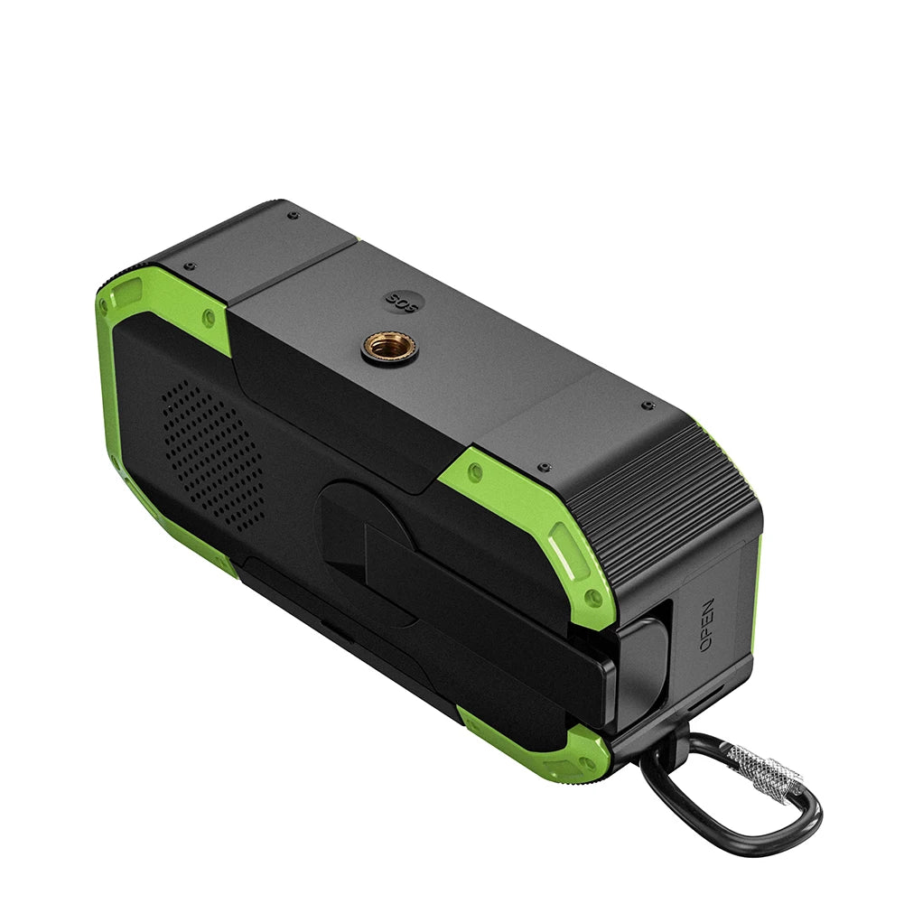 Solar Hand Crank Radio Portable AM/FM Weather Radio with LED Flashlight SOS Alarm Emergency Power Supply/Bank