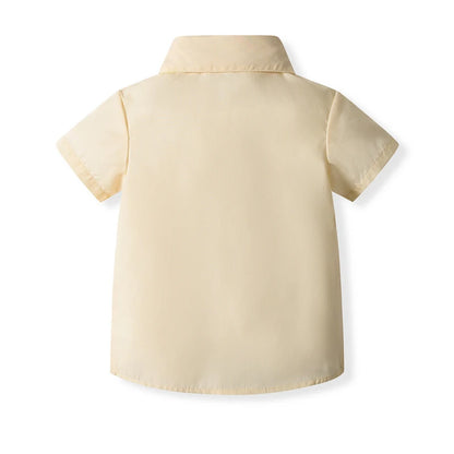 Baby Boys Formal Wear Dress Shirt Vest Pants Bowtie Set Gentleman Outfits for Wedding Party Toddler Little Boys Clothing Set