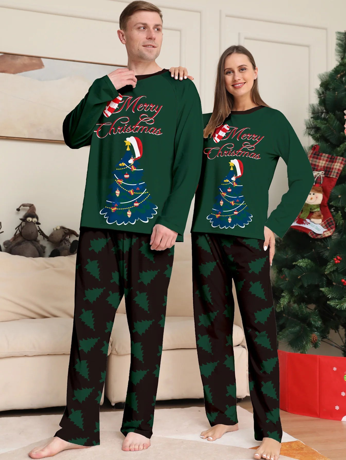2025 Family Matching Christmas Pajamas Adult Kids Baby Xmas Outfits Mother And Daughter Father Son Family Look Pyjamas Clothes