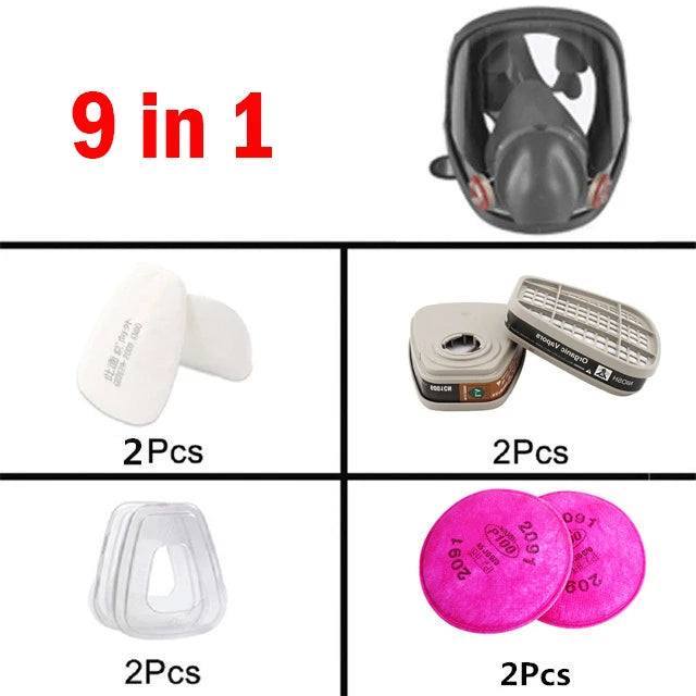 Protection 3/15/17 For 1 safety-type respirator gas mask 6800 type gas mask Painting Spraying Full face mask