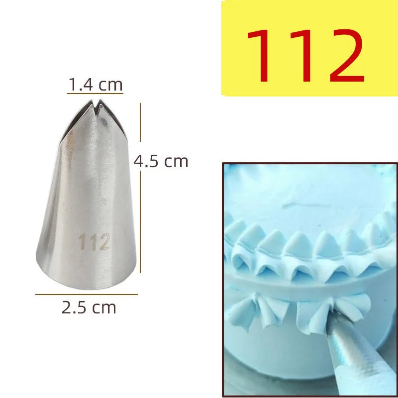 15pcs Piping Nozzles Set, Stainless Steel IcingCream Nozzles, Cake Piping Tips For Dessert Biscuit Cup Cake, Kitchen Accessories