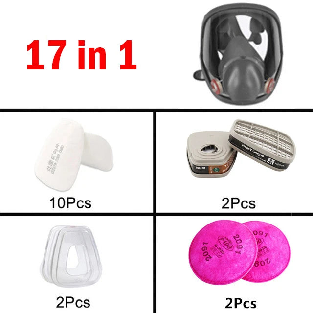 Protection 3/15/17 For 1 safety-type respirator gas mask 6800 type gas mask Painting Spraying Full face mask