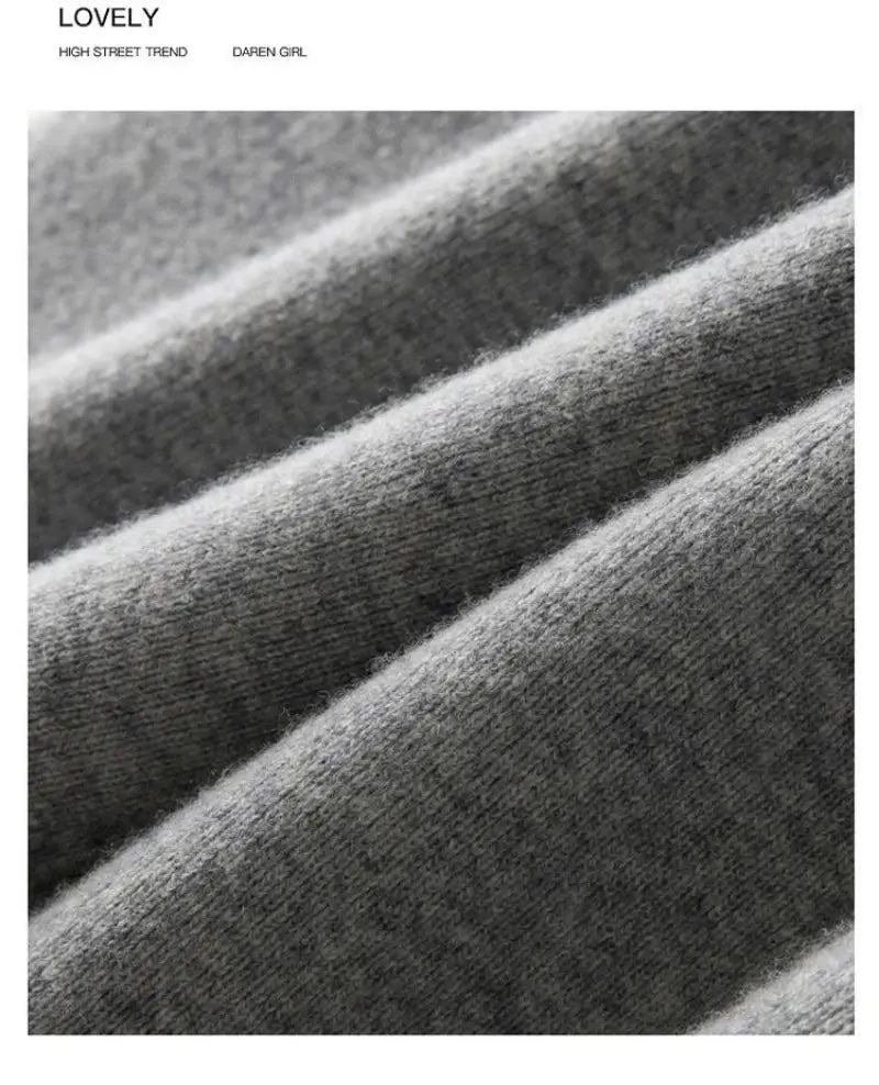 Thick Warm Knitted Casual Chic Basic Soft Elastic High Waist Women's Pants Korean Fashion Straight Ankle-Length Pants For Women