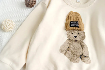 Family Matching Outfits Mom Dad and Son Sweatshirts Newbonr Bodysuit Mother Daughter Girl Same Tops and Plaid Skirts Clothes Set