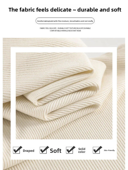 Women's Fleece Wide Leg Pants Winter High Waist Long Pants Loose Casual