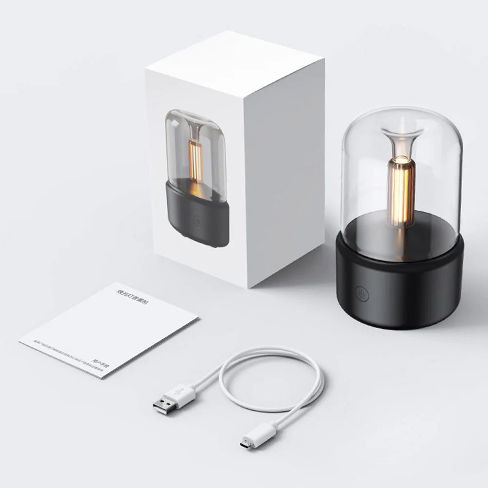 Air Aroma Humidifier with Light Oil Diffuser USB Essential Oil Atomizer Portable Electric Air Humidifier for Home Car
