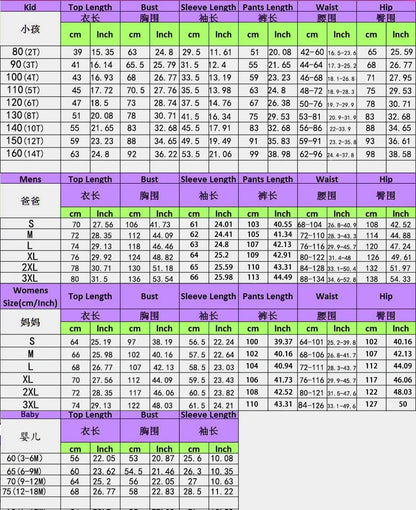 Family Christmas Pajamas Set Striped Print Mother Kids Matching Clothes Button Shirt+Trousers Children Clothing Xmas Look Pijama