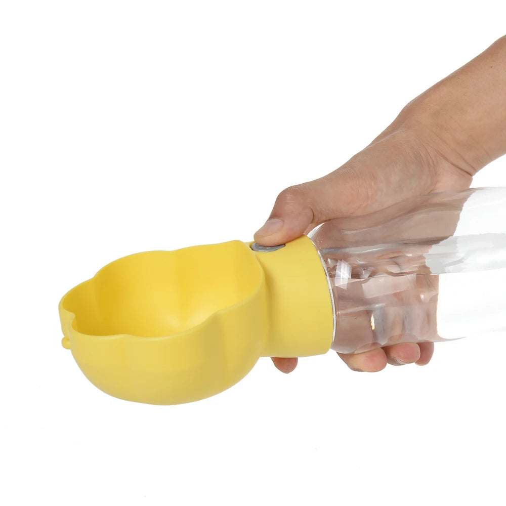 Portable Dog Water Bottle for Small Large Dogs Cats Leakproof Puppy 2 in 1 Water Food Container Chihuahua Bulldog Pet Supplies