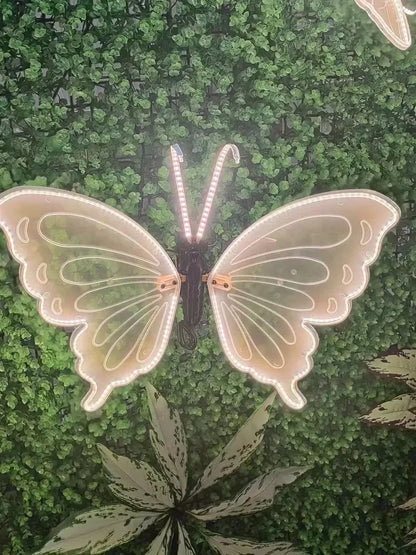 1pcs LED Outdoor Simulation Dynamic Static Butterfly Lights for Festival Home Decor Holiday Party DIY Decorations
