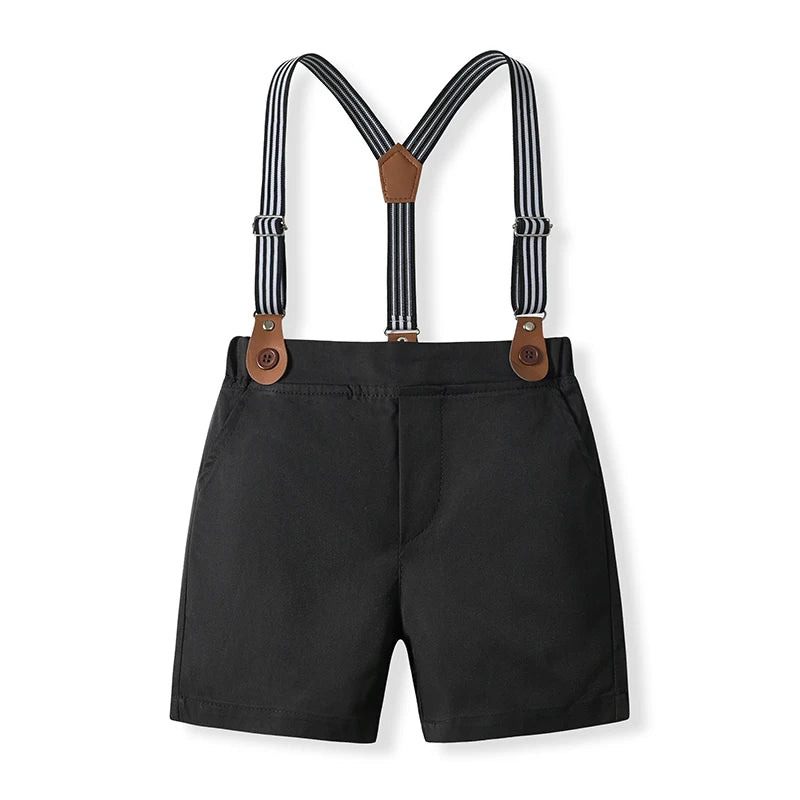 Baby Boys Formal Wear Dress Shirt Vest Pants Bowtie Set Gentleman Outfits for Wedding Party Toddler Little Boys Clothing Set