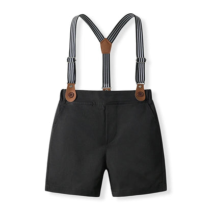 Baby Boys Formal Wear Dress Shirt Vest Pants Bowtie Set Gentleman Outfits for Wedding Party Toddler Little Boys Clothing Set