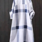 2025 Fall Fashion Plaid Shirt - Women's Plus Size Long Sleeve Top | Loose Elegant Casual Blouse | Oversized Shacket Style