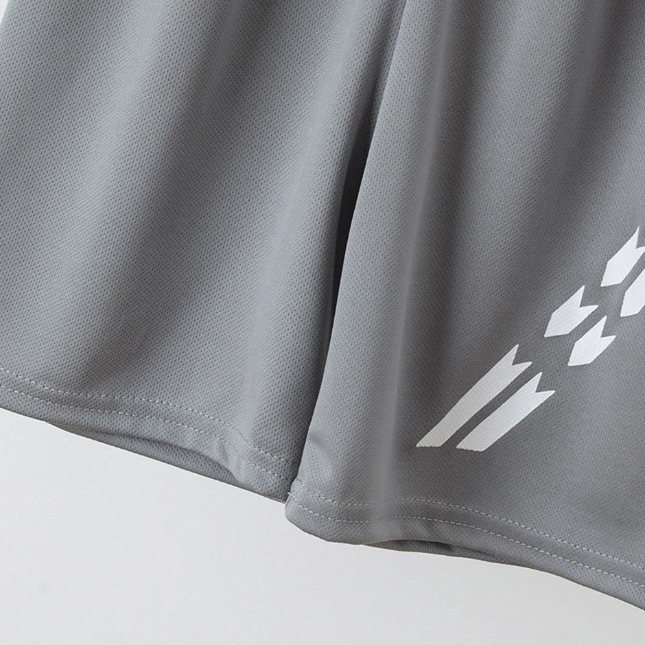 2 Pieces Children's Summer Solid Color Quick Drying Breathable Set Boys' Sports Running Is A Comfortable Top Girls' Loose Shorts