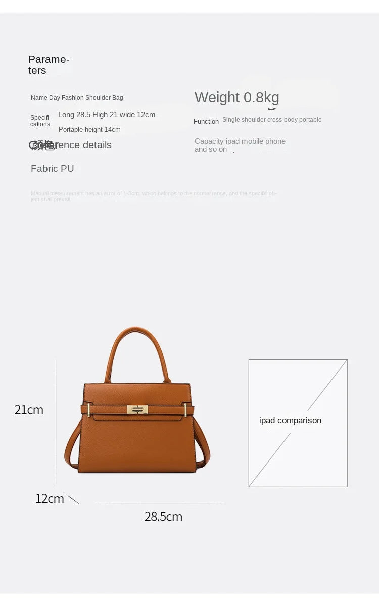 Women's soft leather handbag simple small square bag casual women's bucket bag fashionable single shoulder crossbody bag