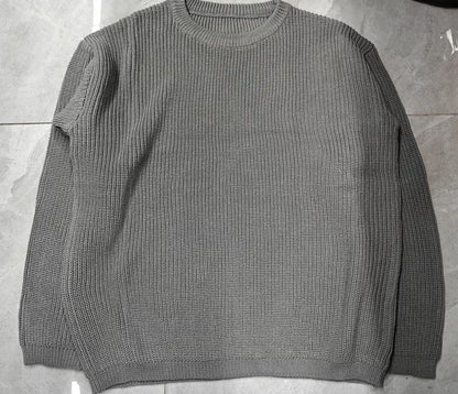 Suefunskry 1PC Mommy and Me Matching Sweaters Solid Color Knitted Long Sleeve Round Neck Warm Pullover Tops for Autumn Winter