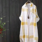 2025 Fall Fashion Plaid Shirt - Women's Plus Size Long Sleeve Top | Loose Elegant Casual Blouse | Oversized Shacket Style