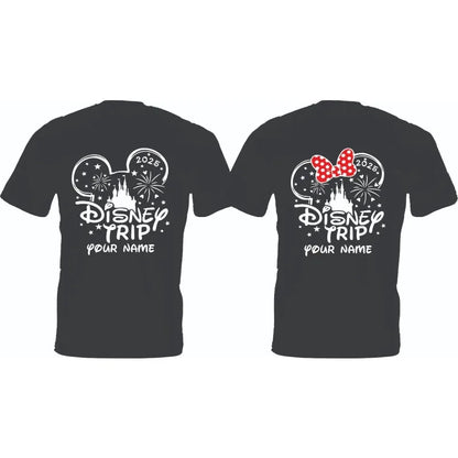 2025 Summer Personalized Disney Trip 2025 T-Shirts Disney 2025 Family Matching Unisex Tee