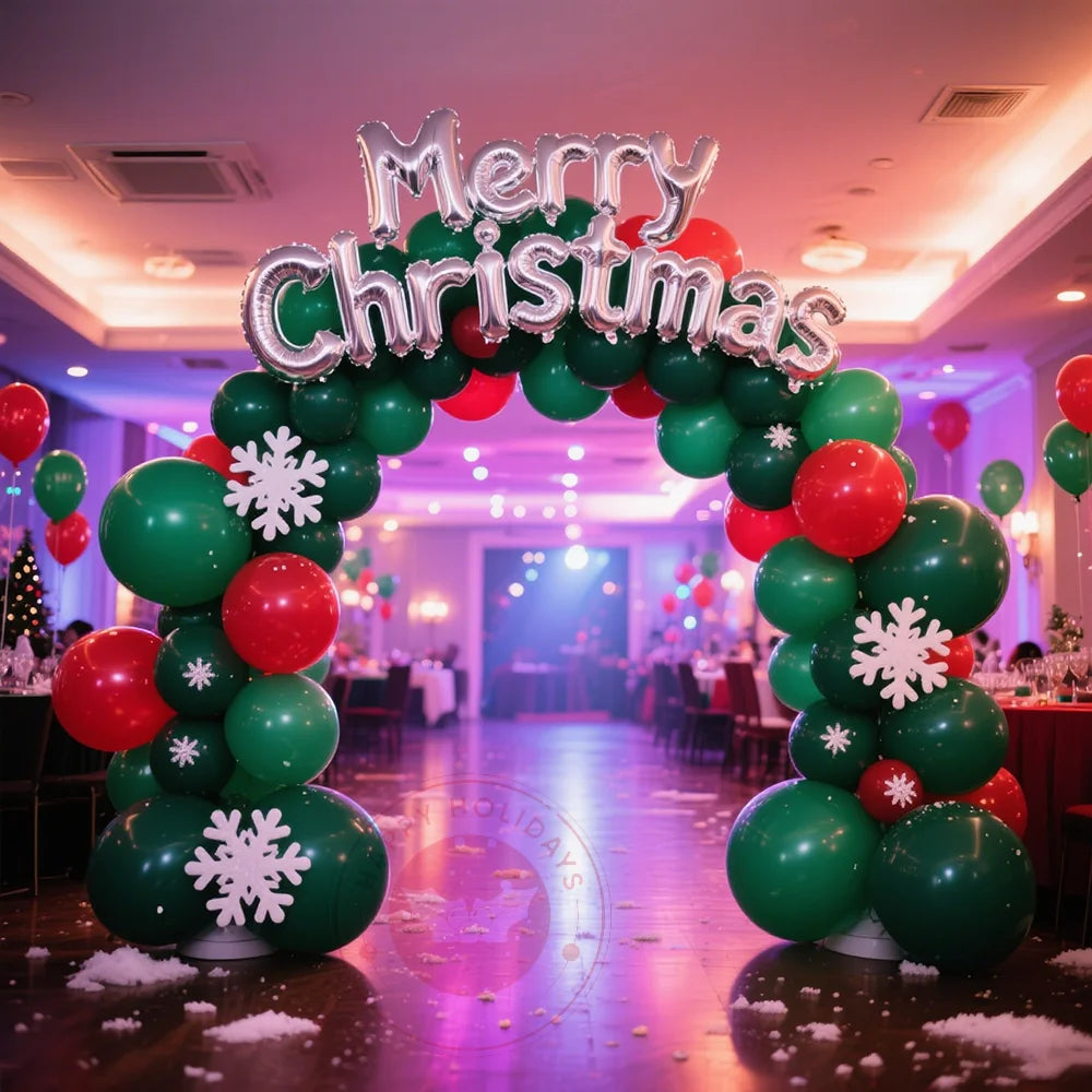 5-20pcs Merry Christmas Balloon Arch Santa Decor Ballon Supplies For Xmas Birthday New Year Party Home Garden Party Decor