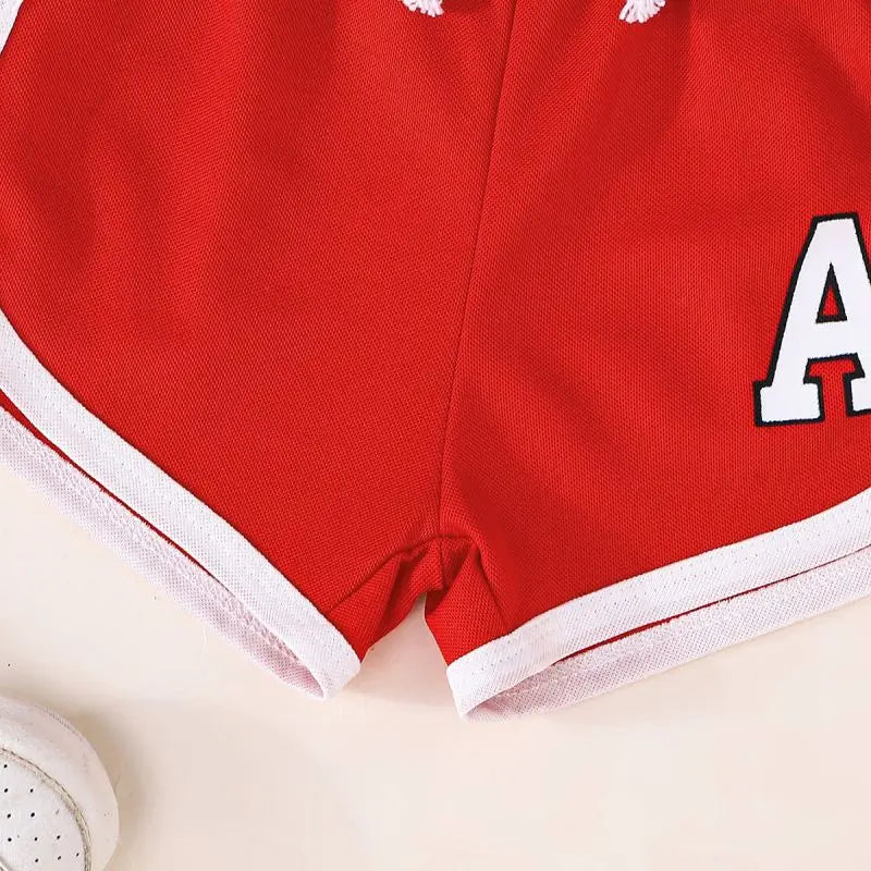 2Pcs Children's Summer Basketball Sets Quick-drying Suits Boys Girls Sport Vest+Shorts Teen Casual Sleeveless Outfits