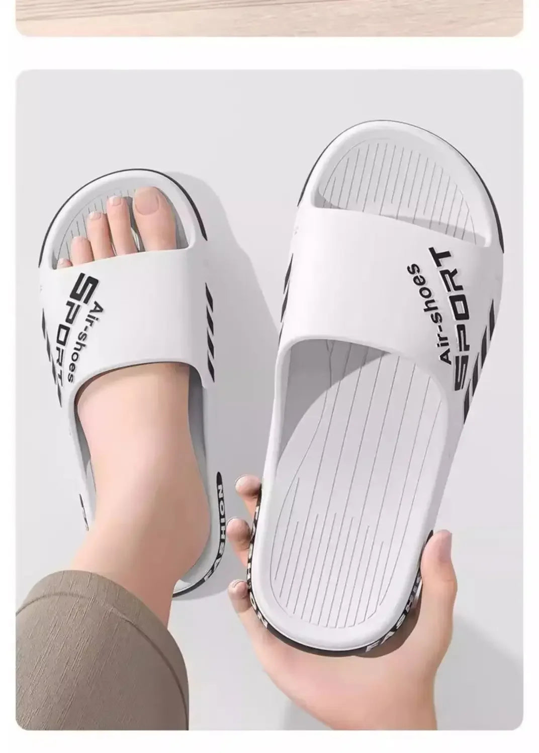 New 2025 Slippers for Men Slipper Thick Bottom Super Soft Men's Shoe Wearing Outside Flip Flop Sandals House Shoes Odorless Feet