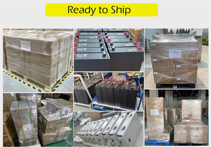 EU PL Stock 48V 300Ah LiFePO4 Battery Pack 15Kwh 100Ah 120Ah 200Ah 150Ah 6000+ Cycles Built-in BMS RS485 CAN Home Energy Storage