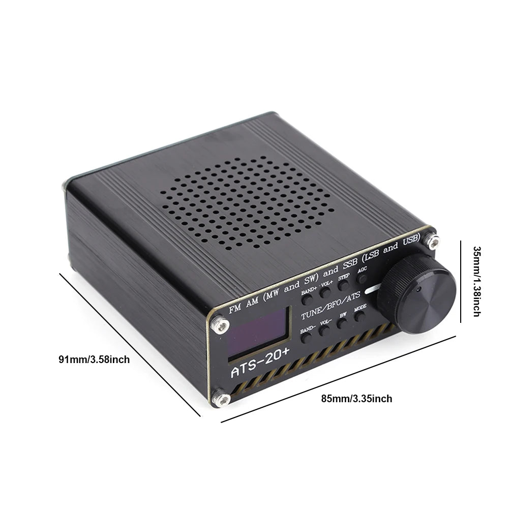 ATS 20 Si4732 Portable Handheld Radio Recorder Full Band Receiver with 0.96 Inch OLED Screen FM AM MW SW SSB LSB USB