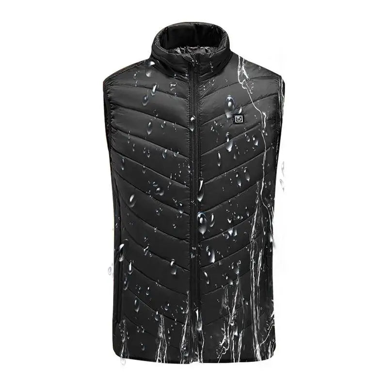 USB Heated Vest Men Electric Warm Vest 3 Temperature Settings Jacket Men Winter Thermal Waistcoat For Sports Hiking Camping