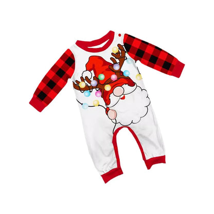 European and American family Christmas parent-child clothing, 2025 new autumn and winter cartoon round-neck family vacation set