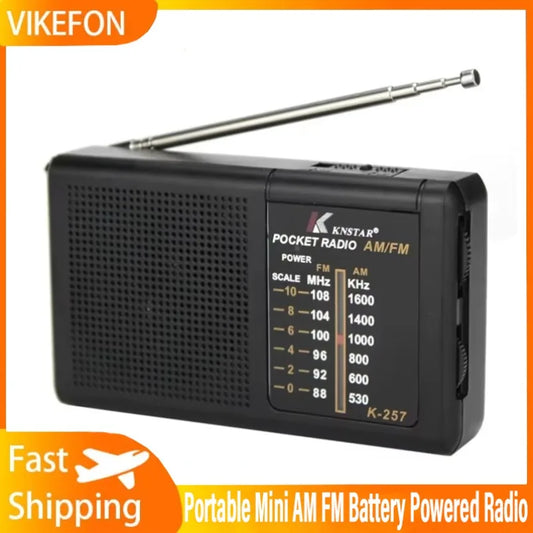 Portable Multi Functional Low Power Radio Retro FM Radio Battery Operated Radio for Travel Emergency Situations