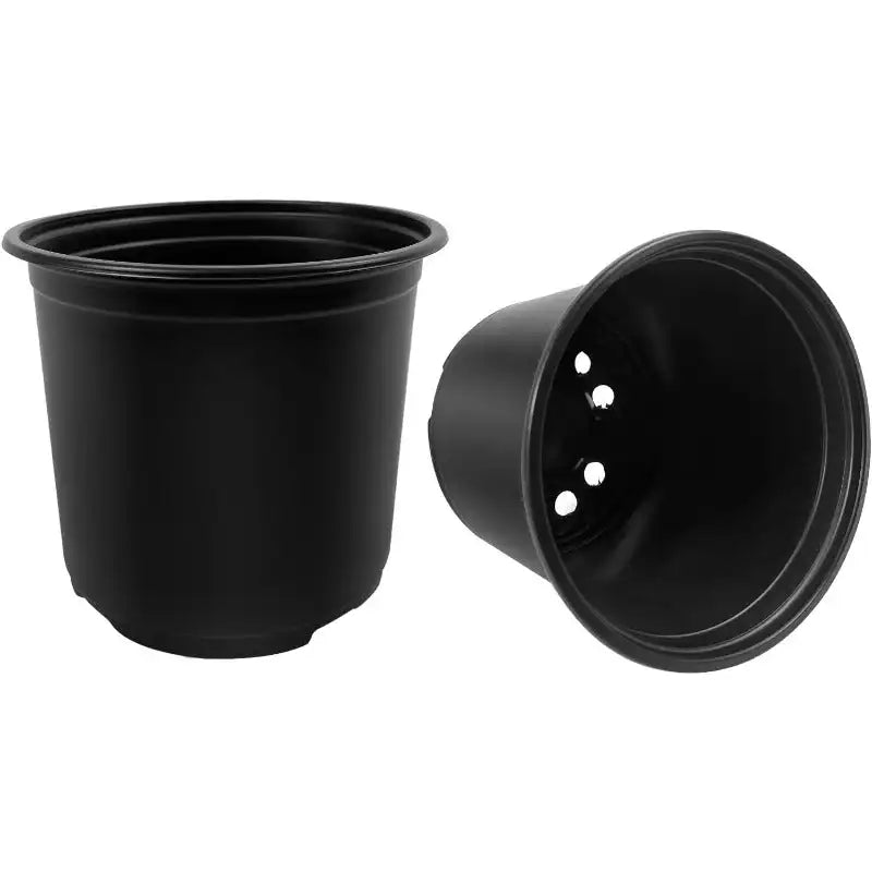 100 Pack Nursery Pots, 4 5 6 Inch Nursery Pot for Plants, Plastic Plant Pots with Drainage Holes, Garden Flower Pots 4inch100pcs