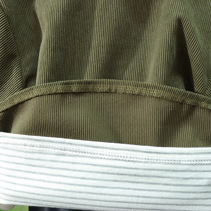 New boys' spring and autumn fashion trend letter printed corduroy jacket with round neck and three piece set of boys' pants