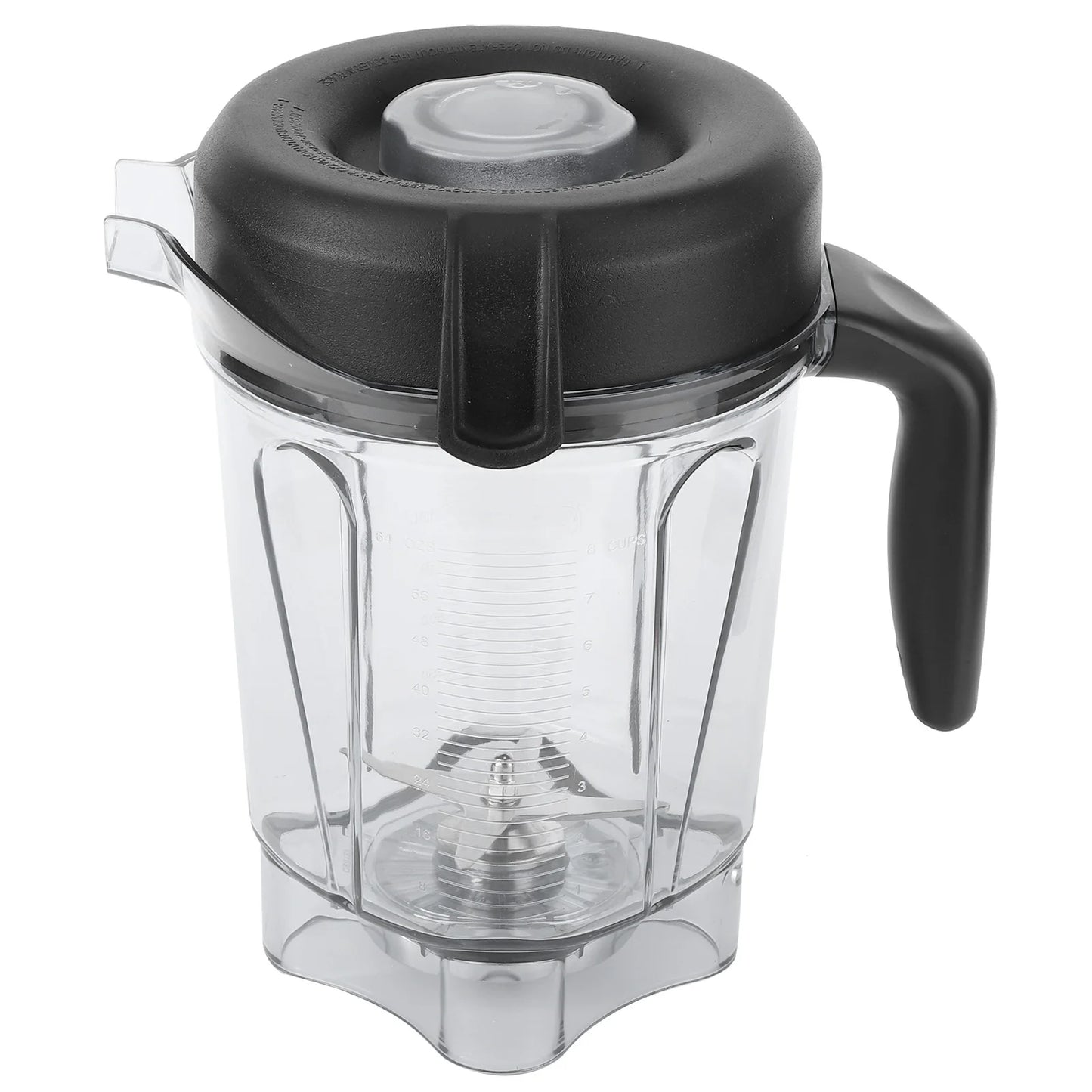 Blender Accessories Transparent Food Blender Container with Blade Lid Replacement Accessories Fit for Container 64oz Blender Cup