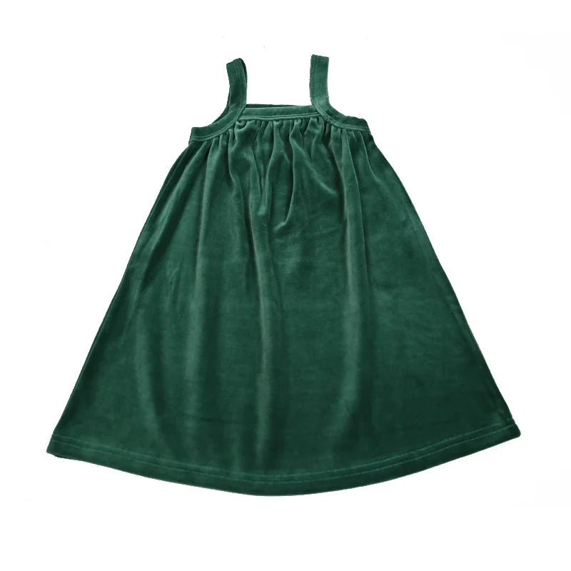 AA-Velour and striped layered set kids clothes sibling matching girl dress boys top baby romper v neck children family matching