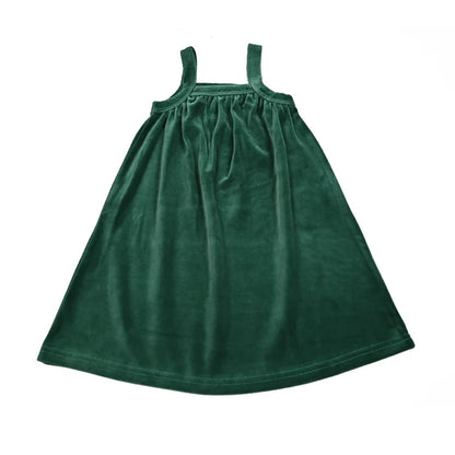 AA-Velour and striped layered set kids clothes sibling matching girl dress boys top baby romper v neck children family matching