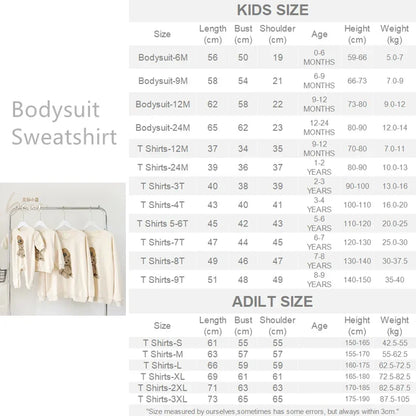 Family Matching Outfits Mom Dad and Son Sweatshirts Newbonr Bodysuit Mother Daughter Girl Same Tops and Plaid Skirts Clothes Set