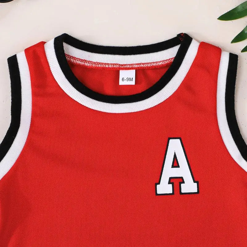 2Pcs Children's Summer Basketball Sets Quick-drying Suits Boys Girls Sport Vest+Shorts Teen Casual Sleeveless Outfits